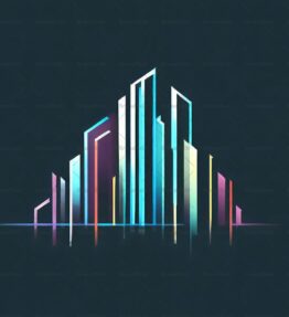 Abstrakte urbane Skylines